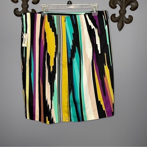 NWT Worthington multi color paint stroke pencil skirt size 18 - Picture 2 of 5